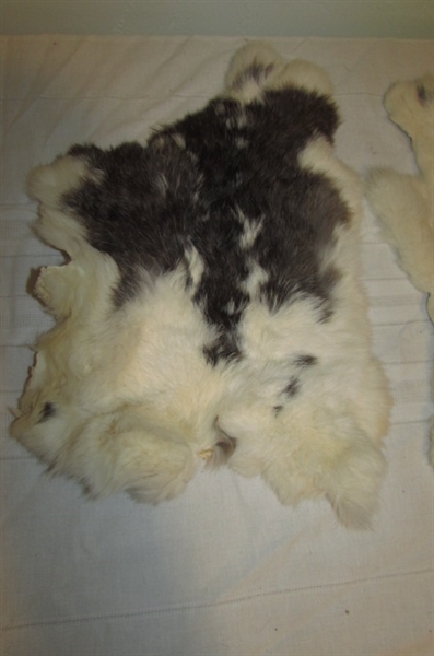 SHEEPSKINS AND LEATHER PIECES