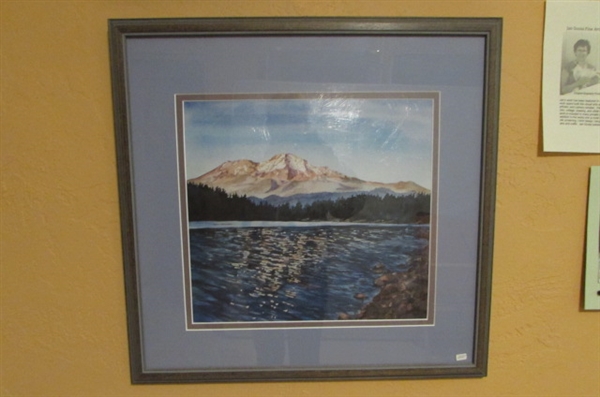 MOUNT SHASTA WATERCOLOR PRINT - Jan Sousa