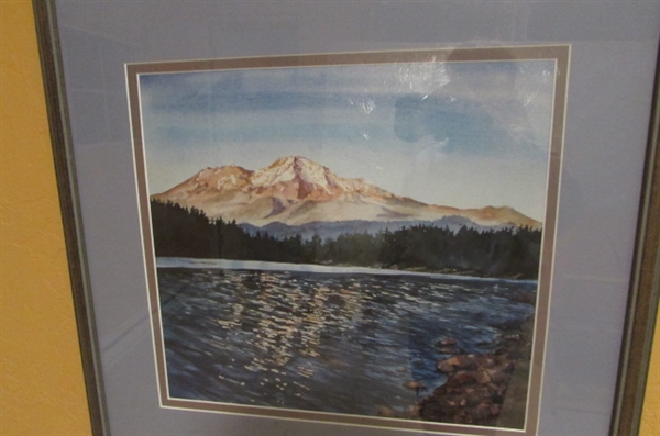 MOUNT SHASTA WATERCOLOR PRINT - Jan Sousa