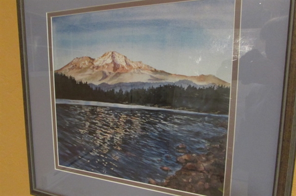 MOUNT SHASTA WATERCOLOR PRINT - Jan Sousa