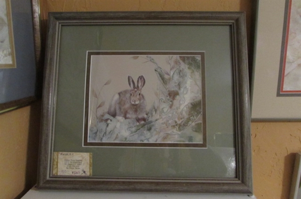 RABBIT WATERCOLOR BY JAN SOUSA