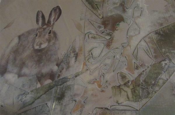 RABBIT WATERCOLOR BY JAN SOUSA