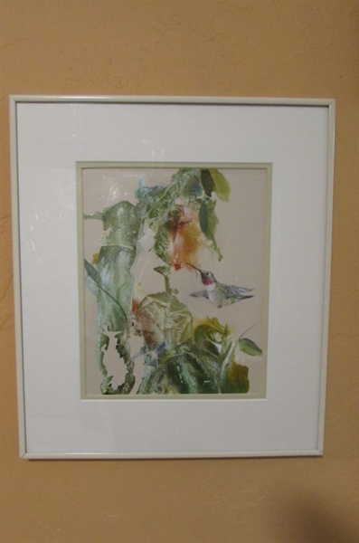 HUMMINGBIRD WATERCOLOR by Jan Sousa