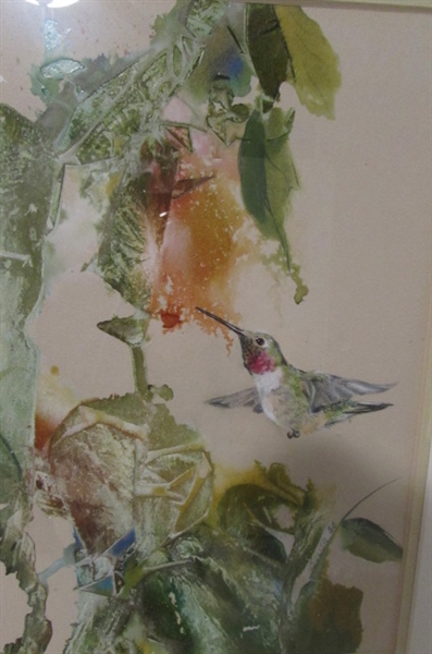 HUMMINGBIRD WATERCOLOR by Jan Sousa