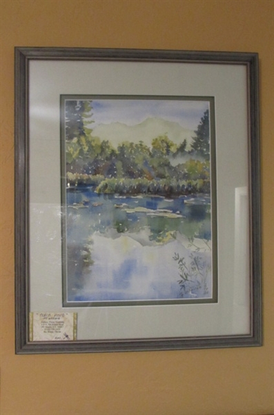 PERCH POND WATERCOLOR BY JAN