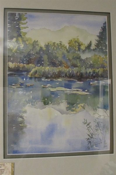 PERCH POND WATERCOLOR BY JAN