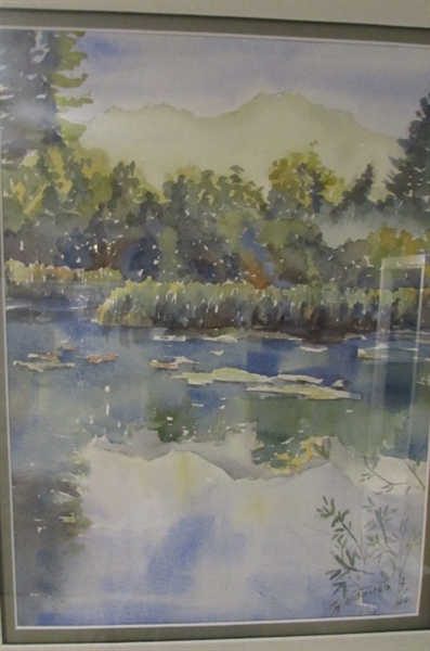 PERCH POND WATERCOLOR BY JAN