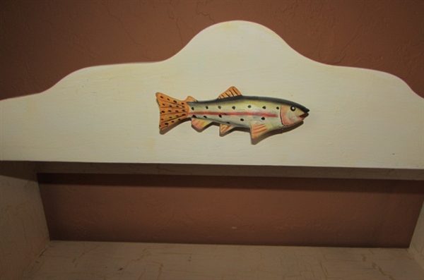 VINTAGE FISH BOOKSHELF