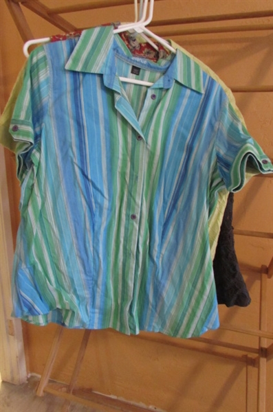 LARGE LOT OF WOMENS CASUAL SHIRTS