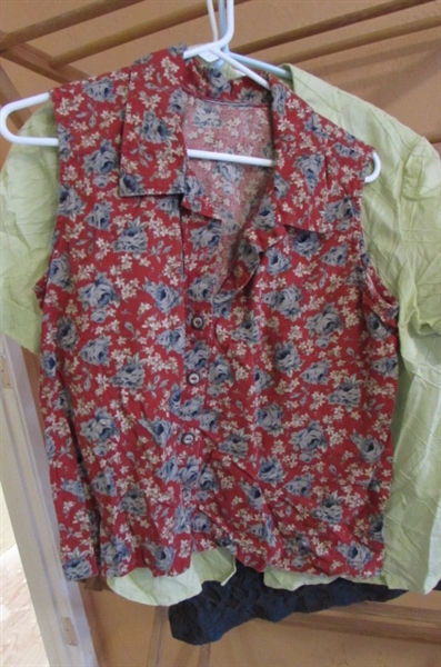 LARGE LOT OF WOMENS CASUAL SHIRTS