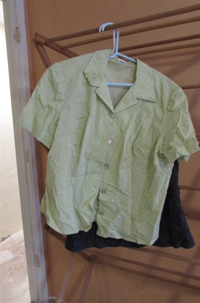 LARGE LOT OF WOMENS CASUAL SHIRTS