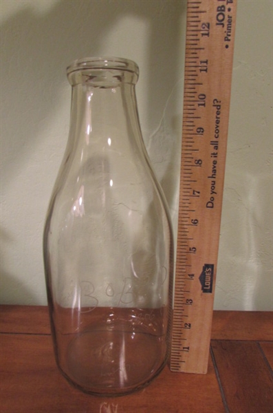 LARGER OLD BOTTLES INCLUDING A SHASTA WATER BOTTLE WITH PUMP