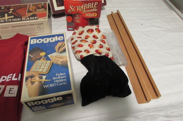 SCRABBLE BOGGLE AND WORD SPOT GAMES FOR FAMILY GAME NIGHT