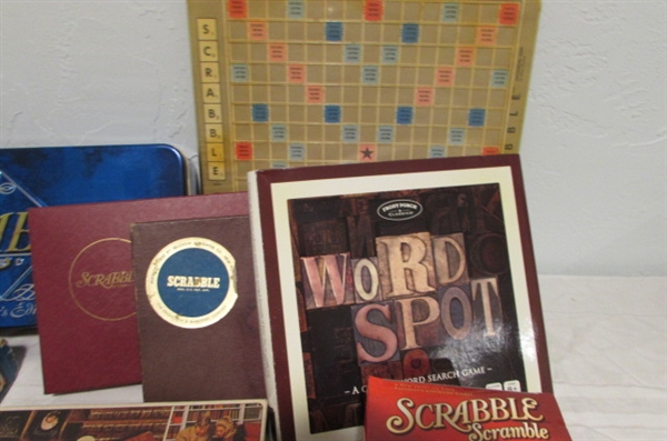 SCRABBLE BOGGLE AND WORD SPOT GAMES FOR FAMILY GAME NIGHT