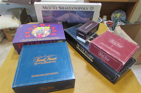 VARIOUS BOARD GAMES