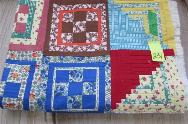 HANDMADE QUILT TOPPER