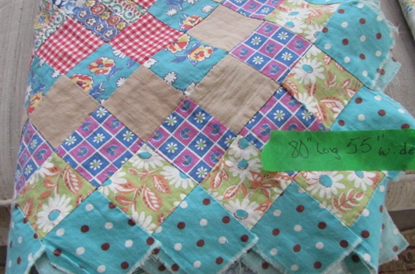 ANOTHER BEAUTIFUL HAND MADE QUILT TOPPER.