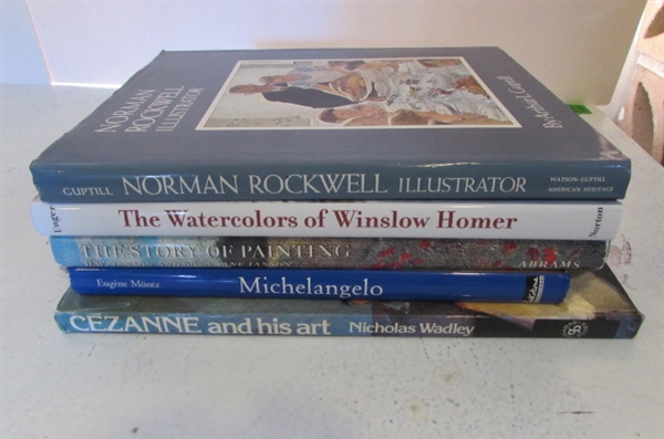 FAMOUS ARTIST HARDBACK BOOKS