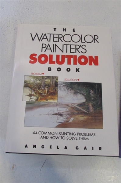 HOW TO WATERCOLOR BOOKS AND VARIOUS WATERCOLOR SUPPLIES