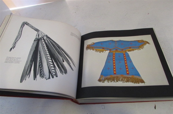 AMERICAN INDIAN ART, AND PORTRAIT BOOKS PLUS TRADITIONAL DRESS AND BASKETRY