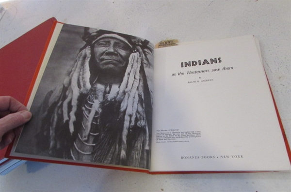 AMERICAN INDIAN ART, AND PORTRAIT BOOKS PLUS TRADITIONAL DRESS AND BASKETRY