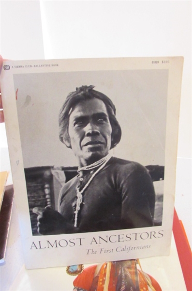 AMERICAN INDIAN ART, AND PORTRAIT BOOKS PLUS TRADITIONAL DRESS AND BASKETRY