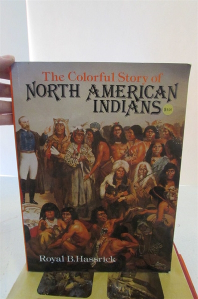 AMERICAN INDIAN ART, AND PORTRAIT BOOKS PLUS TRADITIONAL DRESS AND BASKETRY