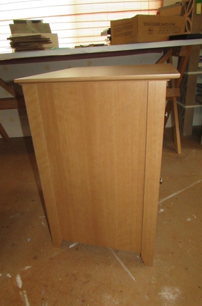 TWO DRAWER BROWN HANGING FILE CABINET