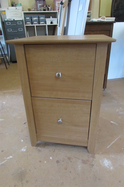 ANOTHER 2 DRAWER BROWN HANGING FILE CABINET