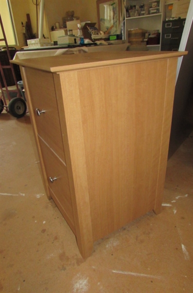 ANOTHER 2 DRAWER BROWN HANGING FILE CABINET