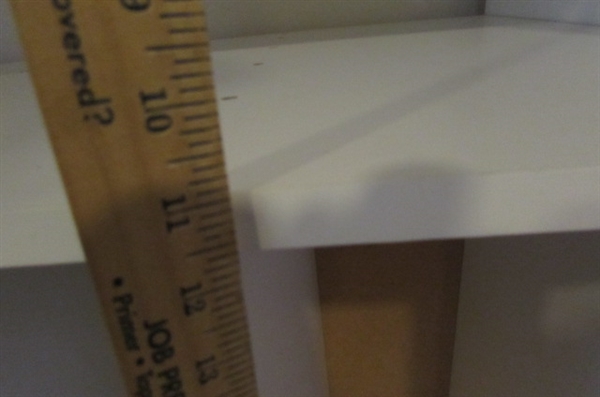 TALL 4 SECTION WHITE PAPER ART SUPPLY BIN