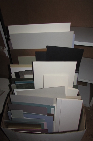 LARGE LOT OF PICTURE MATS, RUBY MASK GRAPHIC