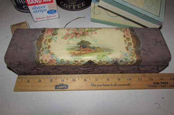 VINTAGE TINS AND BOXES