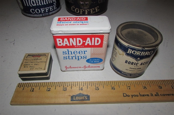 VINTAGE TINS AND BOXES