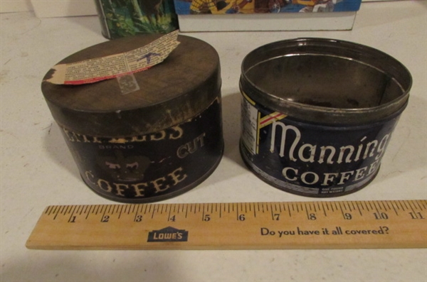 VINTAGE TINS AND BOXES