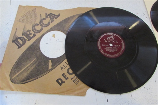 VINTAGE VINYL 45', 78's AND STEREO RECORDS: MUSICALS, HALLOWEEN & MORE.