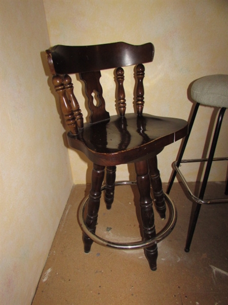 3 VINTAGE STOOLS