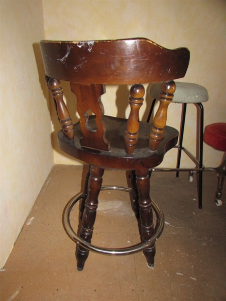 3 VINTAGE STOOLS