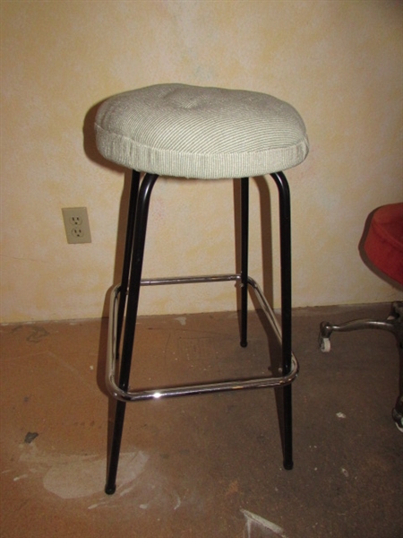 3 VINTAGE STOOLS