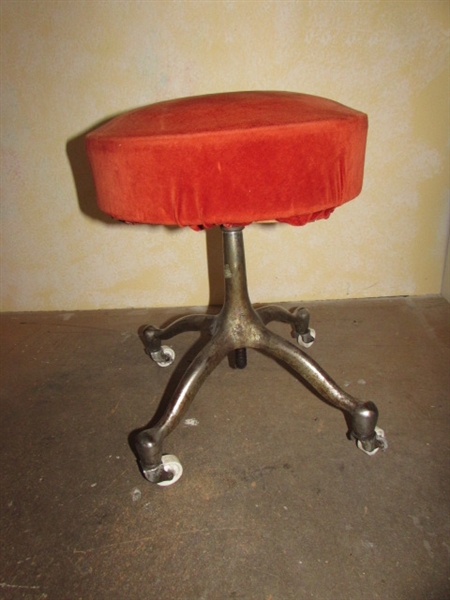 3 VINTAGE STOOLS