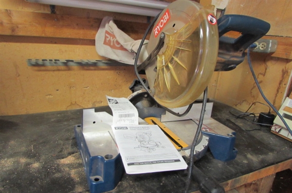 10 RYOBI COMPOUND MITER SAW