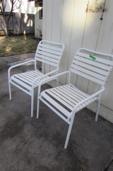 PAIR OF PATIO CHAIRS