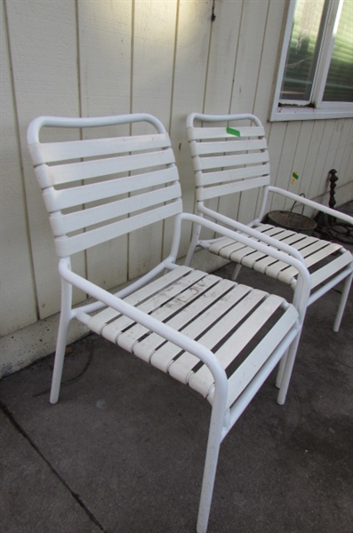 PAIR OF PATIO CHAIRS