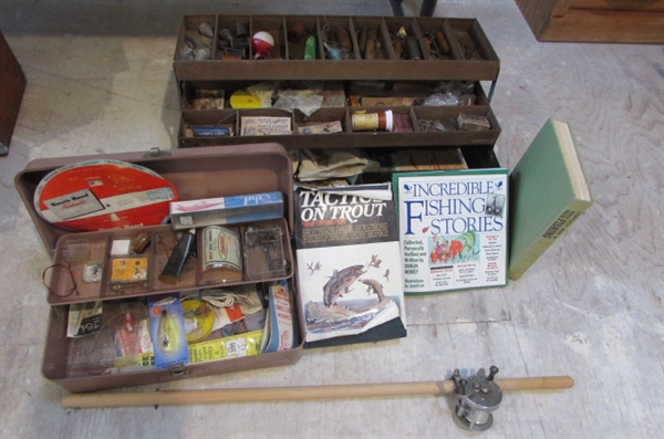 2 TACKLE BOXES & FISHING SUPPLIES