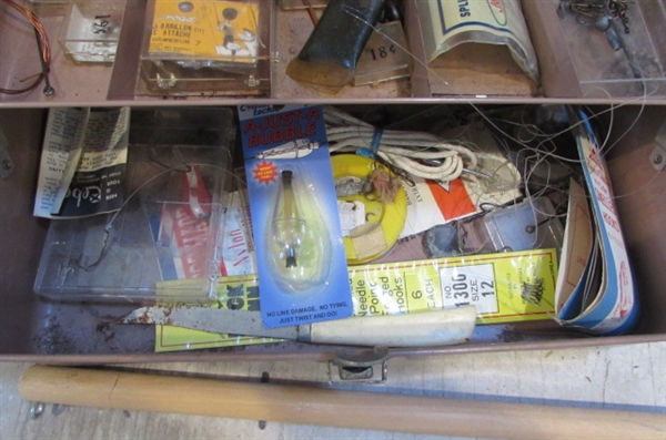 2 TACKLE BOXES & FISHING SUPPLIES