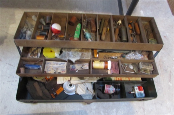 2 TACKLE BOXES & FISHING SUPPLIES