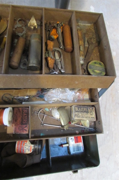 2 TACKLE BOXES & FISHING SUPPLIES