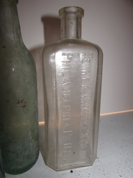 VARIETY OF VINTAGE SODA BOTTLES AND MORE