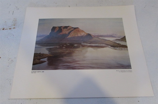 BUREAU OF RECLAMATION ART COLLECTION PRINTS