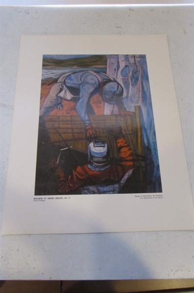 BUREAU OF RECLAMATION ART COLLECTION PRINTS